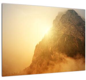 Obraz hory v hmle (70x50 cm)