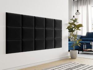 Čalúnený nástenný panel 40x30 PAG - čierny
