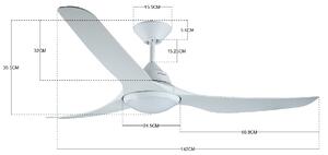 Stropný ventilátor Lucci Air Mariner 142 cm 213096