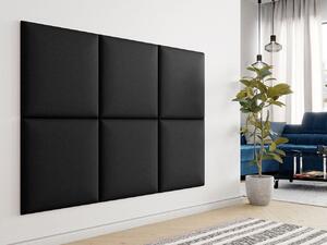 Čalúnený panel 60x60 PAG - čierna ekokoža