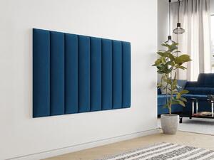 Čalúnený nástenný panel 80x20 PAG - modrý