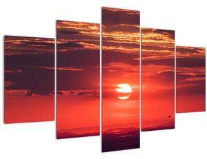 Obraz farebného slnka (150x105 cm)