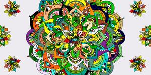 Obraz zelená Mandala Varianta: 100x50