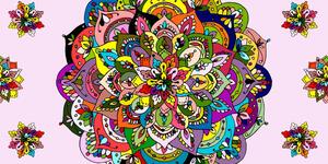 Obraz pestrofarebná Mandala