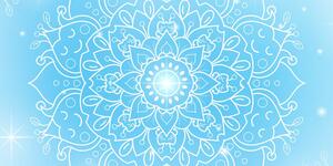 Obraz modrý kvet Mandaly
