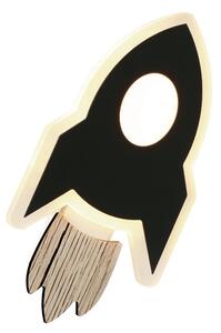 ACA DECOR LED detské svietidlo NASA Black 5,5W/230V/3000K/385Lm/IP20