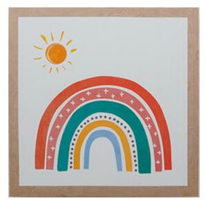 Ostaria Detský dekoratívny obraz Rainbow 28 x 28 cm | 4 vzory Vzor: Dúha 1