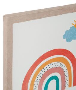 Ostaria Detský dekoratívny obraz Rainbow 28 x 28 cm | 4 vzory Vzor: Dúha 2