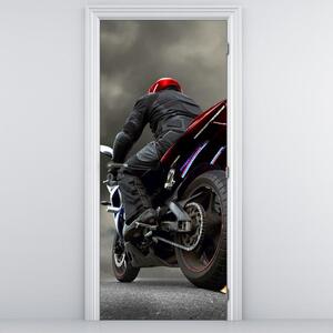 Fototapeta na dvere - Motorkár (95x205cm)