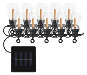 LED solárny dekoračný reťaz 10xLED/0,6W/1,2V 4,5m IP44 800 mAh