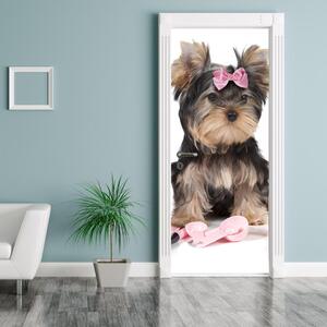 Fototapeta na dvere - malý psík (95x205cm)