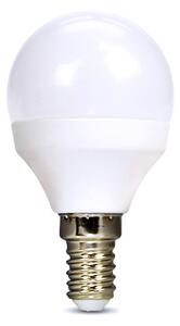 SOLIGHT LED žiarovka miniglobe matná P45 6W, E14, 4000K, 510lm