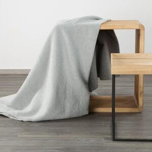 Kvalitná deka sivej farby s vaflovou štruktúrou Sivá