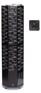 Narvi Smooth Flow WiFi 9,0 kW Black – elektrická saunová pec