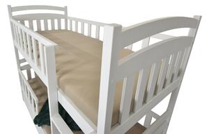 Wilsondo Poschodová posteľ Paula 7 - biela Rozmer: 180x80