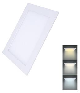 SOLIGHT LED mini panel CCT, podhľadový, 12W, 900lm, 3000K, 4000K, 6000K, štvorcový