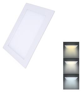SOLIGHT LED mini panel CCT, podhľadový, 6W, 450lm, 3000K, 4000K, 6000K, štvorcový