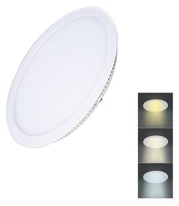 SOLIGHT LED mini panel CCT, podhľadový, 6W, 450lm, 3000K, 4000K, 6000K, okrúhly