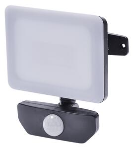 SOLIGHT LED reflektor Quick so sensorom, 10W, 850lm, 4000K, IP65, čierny