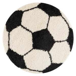 Čierno-krémový detský koberec ø 100 cm Fun – Ayyildiz Carpets