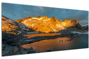 Obraz vysokohorskej krajiny (120x50 cm)