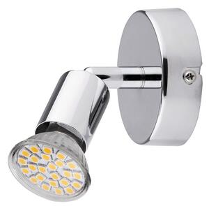 Rabalux LED nástenné bodové svietidlo Norton 1x3W | GU10 | 220lm | 3000K - chróm