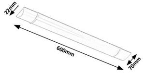 Rabalux LED svietidlo pod kuchynskú linku Batten Light 20W | 1600lm | 4000K | IP20 | 60cm