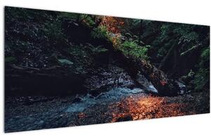 Obraz horskej riečky (120x50 cm)