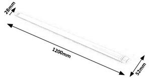 Rabalux LED svietidlo pod kuchynskú linku Drop Light 40W | 3200lm | 4000K | IP65 | 120cm