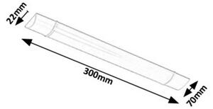 Rabalux LED svietidlo pod kuchynskú linku Batten Light 10W | 800lm | 4000K | IP20 | 30cm