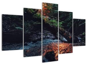 Obraz horskej riečky (150x105 cm)