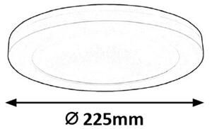 Rabalux LED stropné svietidlo Sonnet 1x18W | 1880lm | 4000K | IP20 - priemer 22,5 cm, biele