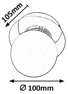 Rabalux Prisadené svietidlo do kúpeľne Becca 1x28W | G9 | IP44 - chróm