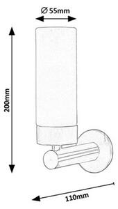 Rabalux LED kúpeľňové nástenné svietidlo Betty 1x4W | 371lm | 4000K | IP44 - chróm