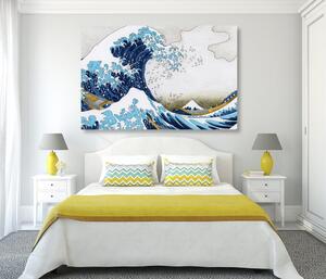 Obraz reprodukcia Veľká vlna z Kanagawa - Kacušika Hokusai