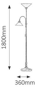 Rabalux Stojaca lampa Marian 60W/E27/230V/IP20 - bronz