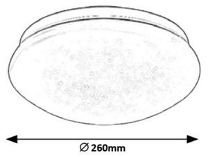 Rabalux LED prisadené stropné svietidlo Lucas 12W | 700lm | 4000K | IP20 | 26cm - kruhové biele