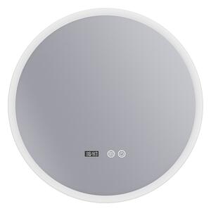 Erga Deam, okrúhle LED zrkadlo 60cm, 3 farby svetla, predné osvetlenie, vyhrievacia podložka proti zapareniu, ERG-V01-Deam-6060-CL