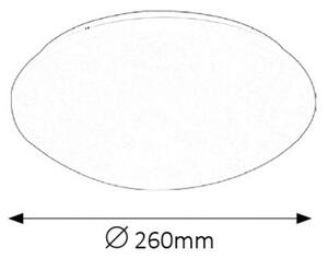 Rabalux LED stropné svietidlo Lucas 12W | 780lm | 4000K | IP20 | 26cm - kruhové biele