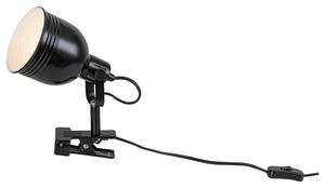 Rabalux Stolná lampa s klipom Flint 1x25W | E14 | IP20 - čierna