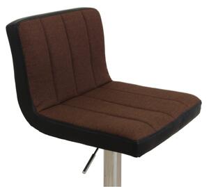 Barová stolička, hnedá/čierna, HILDA