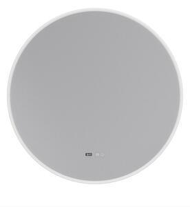 Erga Deam, okrúhle LED zrkadlo 120cm, 3 farby svetla, predné osvetlenie, vyhrievacia podložka proti zapareniu, ERG-V01-Deam-1212-CL