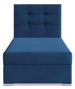 Čalúnená posteľ ELDA Velvet 90×200 cm tmavomodrá
