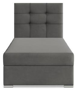 Čalúnená posteľ ELDA Velvet 90×200 cm sivá