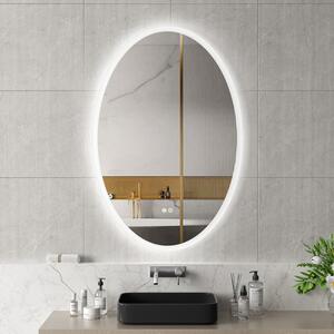 Erga Paola, oválne LED zrkadlo 80x120cm (120x80), 2990 lm, 3 farby svetla, predné a zadné osvetlenie, ERG-V01-302-1280-00