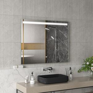 Erga Scarlet, obdĺžnikové LED zrkadlo 100x80cm, 690 lm, 3 farby svetla, predné osvetlenie, ERG-V01-128-1080-00