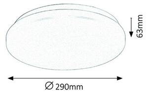 Rabalux LED stropné svietidlo Rob 1x20W | 1400lm | 3000K - priemer 29cm