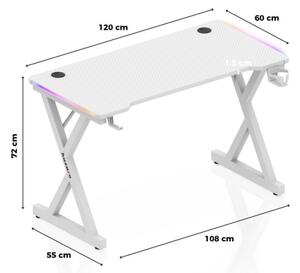Herný stôl Hero 2.3 RGB biely