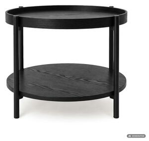 Konferenčný stolík RIVA 51 cm čierny / čierne nohy
