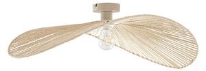 Stropné Lampa Lindby, Valdorin, stmievateľné, Béžová, Obývacia izba, Papier / Kartón, Moderný